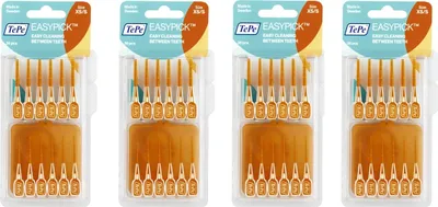 Produktbild von 4x TePe Easy Pick XS/S organge 4x 36 Stück