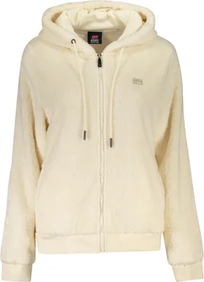 Image de Veste blanche pour femme avec capuche et broderie - style Norvège 1963