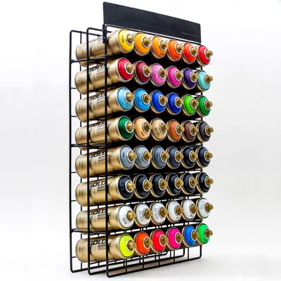 Produktbild von Sprühdosenregal | Montana Studio Rack | 48 Dosen | 72x45x13cm | leer