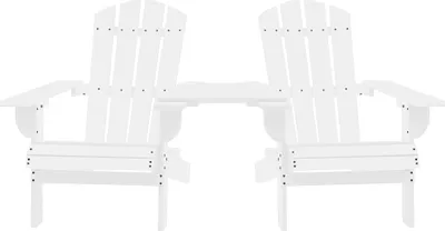 Immagine prodotto di Sedie da Giardino Adirondack con Tavolino in Legno Abete Bianco