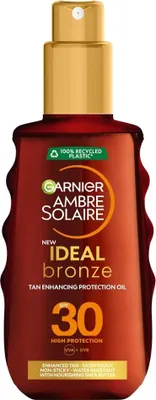 Zdjęcie produktu dla Garnier Ambre Solaire Ideal Bronze Olejek przyspieszający opalanie SPF30, 150 ml