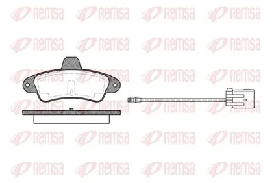 Produktbild von REMSA Bremsbeläge Satz Hinten Bremsklötze für FORD MONDEO II Kombi (BNP) 0433.02