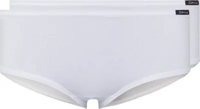 Immagine prodotto di SKINY Slip da donna, confezione da 2 - Slip, pantaloni, cotone elasticizzato, basic bianco 2XL