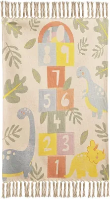Produktbild von Petit Cheri Dinosaurier-Teppich - Himmel und Hölle WD433 (One Size) (Beige)