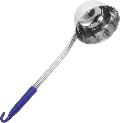 Produktbild von Lange Wasserschöpfkelle aus Edelstahl mit tropffreiem Ausgießen und Kunststoffgriff für vielseitige Verwendung in Küche und Garten