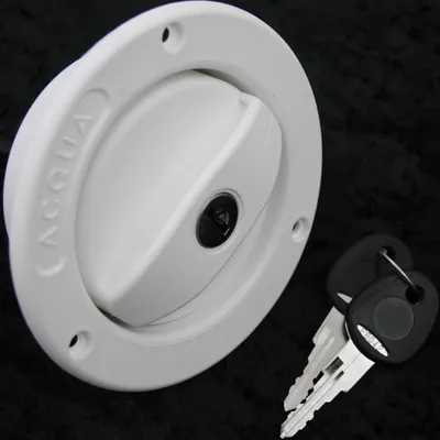 Immagine prodotto di Collo di riempimento acqua dolce tappo serbatoio caravan camper bianco più tappo serbatoio con 2 maniglie