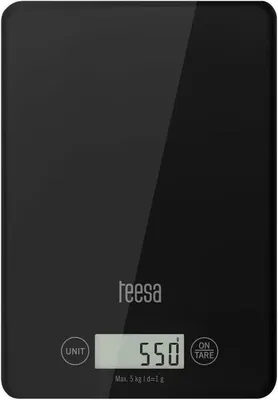 Obrázek produktu pro Teesa TSA0804 Digitální kuchyňská váha 5 Kg, slim, černá