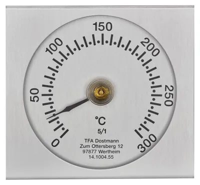 Ofenthermometer analog, Edelstahl, hitzebeständig, 1 St.