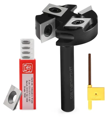 Produktbild von Vlakfrees mit 38,1 mm Durchmesser, 8 mm Schaft, 10 Hartmetallmesser, für Holzarbeiten