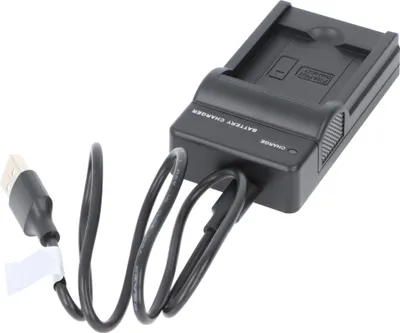 Zdjęcie produktu dla Ładowarka pasująca do Panasonic DMW-BCK7, DMW-BCK7E, stacja ładująca akumulatorów z złączem micro USB, płaska konstrukcja