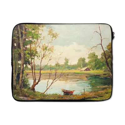 Produktbild von MuchoWow® Laptop Hülle 15 Zoll Boot - Sommer - Ölfarbe Laptoptasche - Laptoptasche - Sleeve - Rundum-Schutz