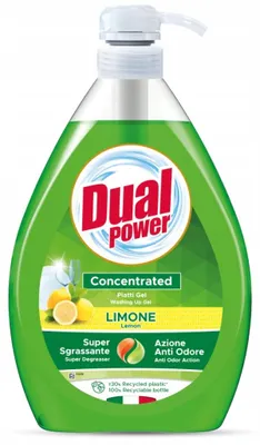 Zdjęcie produktu dla Żel do mycia naczyń Dual Power LImone 1 l z pompką