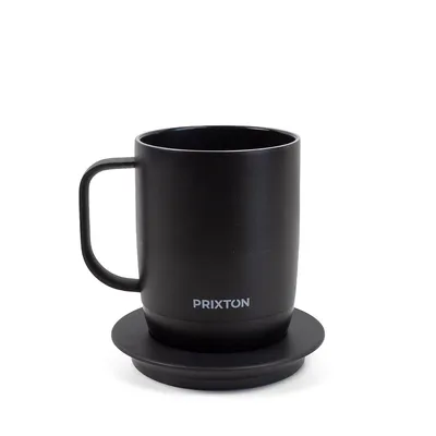 Produktbild von PRIXTON Intelligente Tasse Smart Mug Tempo mit Temperaturregelung, 300 ml Edelstahltasse, LED-Display, automatische Sicherheitsabschaltung