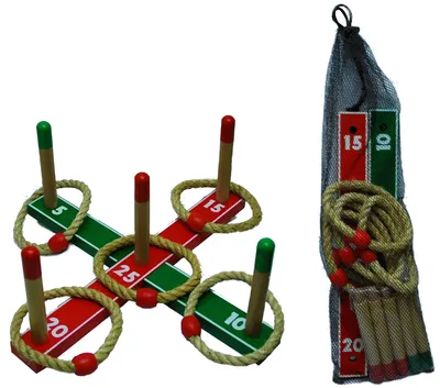 Image de Hot Ring Toss Game Cross 42 x 42cm. dans le filet