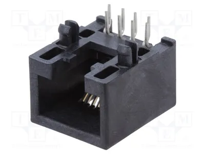 Produktbild von 1x Buchse PIN: 8 Kat: 5e eschirmt,Niederprofil- RJ45  vergoldet 85503-5001 RJ-Steck