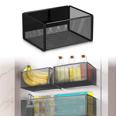 Produktbild von Magnetisches Gewürzregal für den Kühlschrank, schwarz