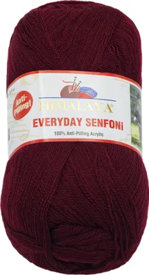 Image de Fil HiMALAYA EVERYDAY SENFONi - 100 g / 196 m - Bordeaux