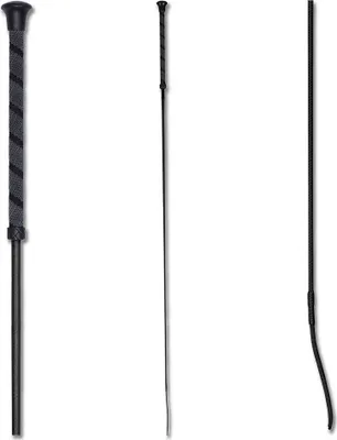 Obrázek produktu pro Drezurní bič – protiskluzový, 120 cm, černý