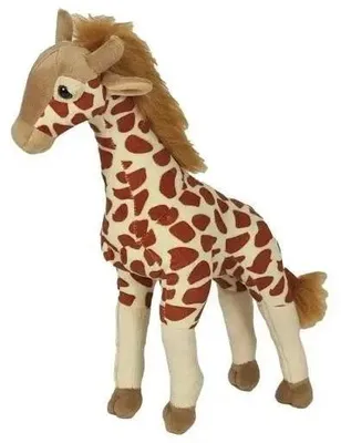 Produktbild von Weiche Plüschgiraffe naturgetreu 28 cm Beige/Braun für Kleinkinder ab 3 Jahren