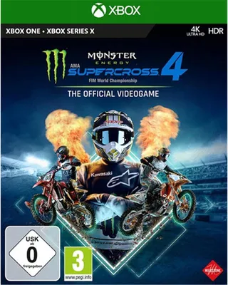 Produktbild von Milestone Srl Monster Energy Supercross – The Official Videogame 4, Xbox One, Multiplayer-Modus, E (Jeder), Physische Medien