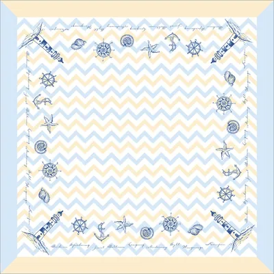 Produktbild von Sovie HORECA Tischdecke Maritim in Blau aus Linclass® Airlaid 80 x 80 cm, 20 Stück