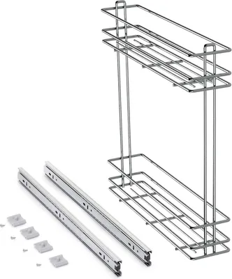 Immagine prodotto di Portabottiglie estraibile SupraMax-150 - Cromato - Acciaio