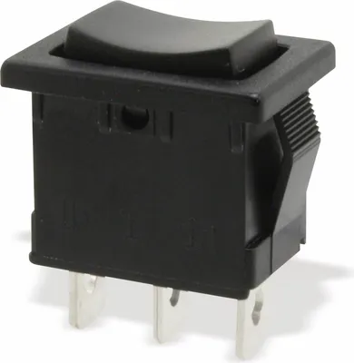 Produktbild von DONAU ELEKTRONIK Wippenschalter 1-pol.(I)-0-(II), tastend mit Mittelstellung