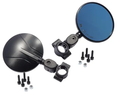 Produktbild von Elzusha – Universeller, flexibler Rückspiegel für Enduro-/Cross-Motorräder, Ø 22 mm