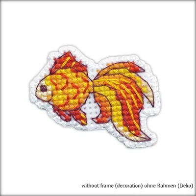 Produktbild von Oven Kreuzstichset "Fisch", Zählmuster, 4,5x3,5cm