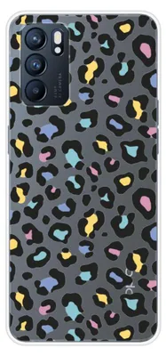 Image de 1001Coques - Coque silicone compatible avec Oppo Reno 6 5G - Motif leopard colore - Design original imprimé en France