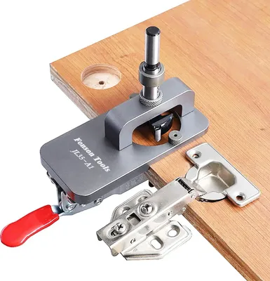Produktbild von 35mm Scharnierlehre, Türschrank-Scharnierlehre, verdeckte Scharnierlehre, Dübellehre Bohrerführung Locator für DIY Holzbearbeitung