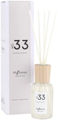 Produktbild von Diffuser Premium 100 ml N°33 Sandalwood, My Senso, Raumduft, inkl. 5 Faserstäbchen, Duftstäbchen