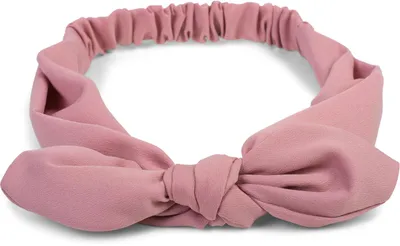 Produktbild von styleBREAKER Damen Haarband einfarbig mit Schleife und Gummizug, Stirnband, Headband, Pinup, Rockabilly, Haarschmuck 04026035