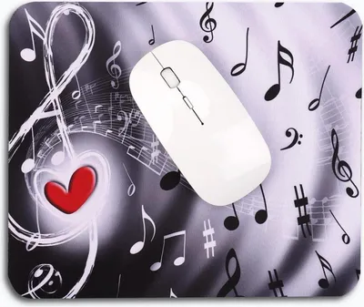 Produktbild von Kleines Mousepad Mädchen Musik 240 x 200 mm Bunt