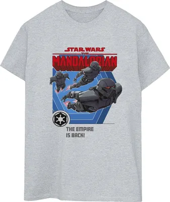 Produktbild von Star Wars - "The Mandalorian Empire Is Back" T-Shirt für Damen BI45828 (3XL) (Grau)