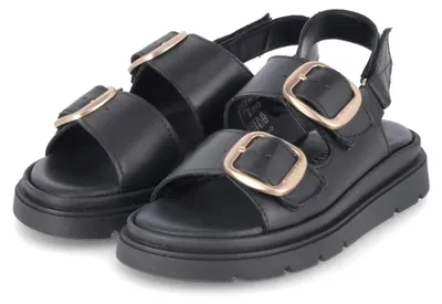 Immagine prodotto di Tamaris, sandali da donna, pelle liscia nera, taglia: 38