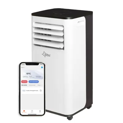 Produktbild von SUNTEC Mobiles lokales Klimagerät CoolFixx 2.6 Eco R290 | für Räume bis 80 m3 (34 m2) | inkl. Abluftschlauch | Kühler und Entfeuchter mit ökologischem Kühlmittel R290 | 9.000 BTU/h,