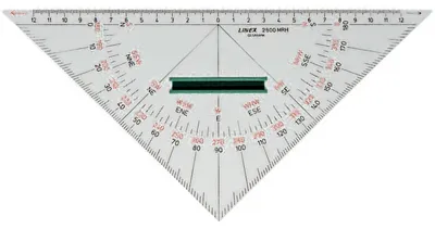 Produktbild von Nautischer Winkelmesser 2800MRH 28cm mit Griff transparent