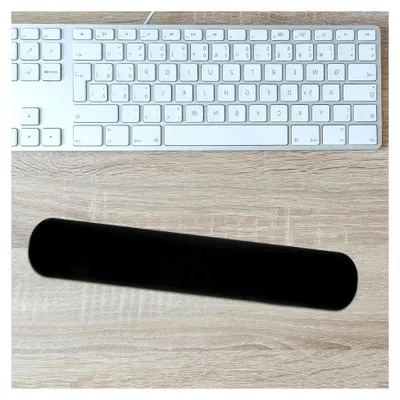 Produktbild von Ergonomische Handgelenkstütze aus Memory Foam für Tastaturen und Mäuse, Schwarz