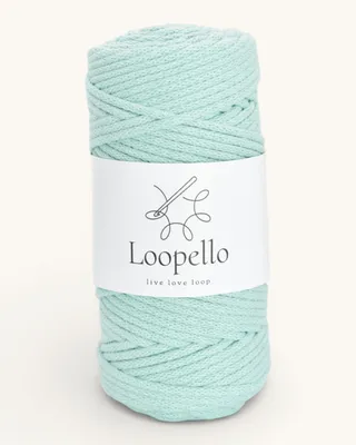 Produktbild von Loopello Baumwollkordel Classic 3 mm 100 m – Mint