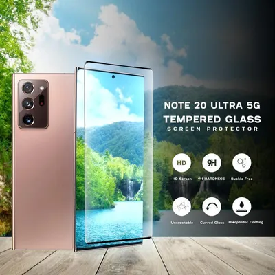 Produktbild von 1-Pack Samsung Galaxy Note 20 Ultra 5G Displayschutzfolie - Gehärtetes Glas 9H - Super Qualität 3D
