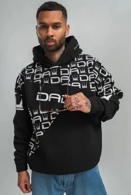 Obrázok produktu pre DADA Supreme Oversize Hoodie s celoplošnou potlačou loga a kapucňou Veľkosť: XXL