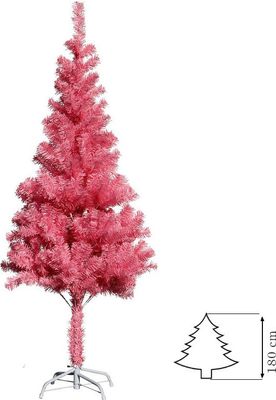 Künstlicher Weihnachtsbaum pink inkl. Ständer Tannenbaum Christbaum 180cm