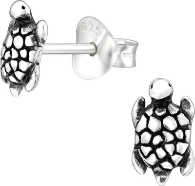 Produktbild von Ohrringe Ohrstecker 925 Sterling Silber Schildkröte