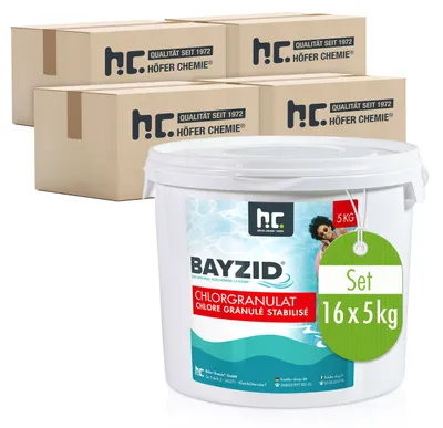 Produktbild von 16 x 5 kg BAYZID® Chlorgranulat