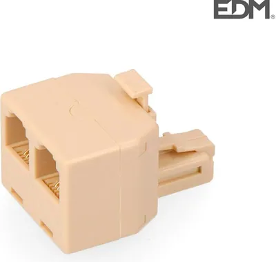 Produktbild von Edm Adapter 55004 2xrj11 Weiß  Weiß One Size