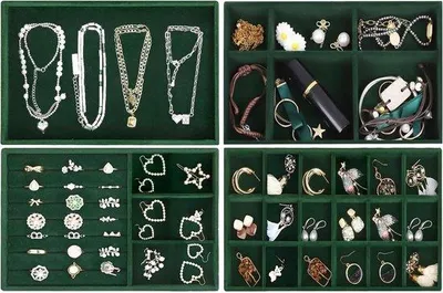 Immagine prodotto di Vassoio portaoggetti verde per accessori