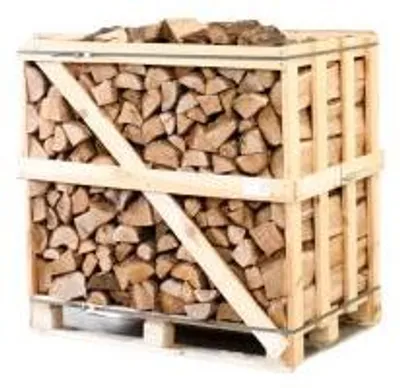 Produktbild von Halbe Palette kammergetrocknetes gespalten Eiche Brennholz 25cm