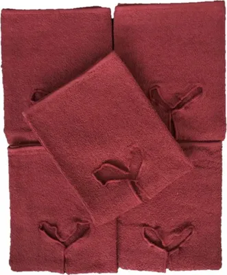 Produktbild von Handtuch mit Nasenschlitz für Massageliege 5 Stück Bordeaux