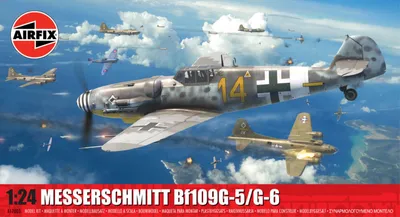 Produktbild von Airfix A17003 - 1/24 Messerschmitt Bf109G-5/G-6 - Neu